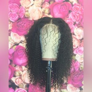 14,16,18 kinky curly customized wig, Virgin hair , no smell, no tangle